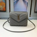 Fake Yves Saint Laurent Calfskin Leather Tote Bag 467072 grey JH07753dS46