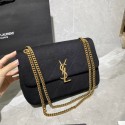 Fake Yves Saint Laurent IN CANVAS AND LEATHER Y434820 black JH07713zI86