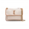 Fake Yves Saint Laurent IN CANVAS AND LEATHER Y698894H Apricot JH07717TR19