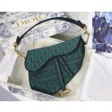 Fashion Imitation Dior SADDLE DENIM CANVAS BAG M928 green JH07082dK58