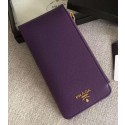 Fashion Prada Saffiano Leather Business Card Holder BR1751 Purple JH05344EB73