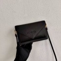 Fashion Prada Saffiano leather mini-bag 1BP020 black JH05039fa20