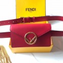 Fendi BELT BAG leather belt bag 8BM005 red JH08656rC81
