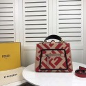 Fendi KAN I LOGO Handbag 8BS087 red&pink JH08713sj48