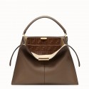 Fendi PEEKABOO X-LITE Brown leather bag 8BN304A JH08610RR94