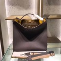 Fendi PEEKABOO X-LITE Brown leather bag 8BN304B JH08576tp88