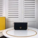 Fendi WALLET ON CHAIN WITH POUCHES leather mini-bag F0005 black JH08525Op64