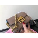 GIVENCHY GV3 leather and suede mini shoulder bag 1116 brown JH09040TV86