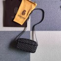 Goyard Calfskin Leather Shoulder Bag 6788 Black JH06651ff76