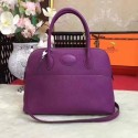 Hermes Bolide Original Togo leather Tote Bag HB31 purple JH01574uf15