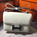 Hermes Constance Bag Calfskin Leather H9999 White Silver JH01356uZ84