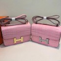 Hermes Constance Bag Croco Leather H6811 pink JH01652nw20