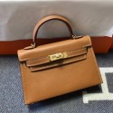 Hermes Kelly 20cm Tote Bag Original Epsom Leather KL20 Camel JH01533FA31