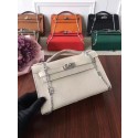 Hermes Mini Kelly Tote Bag Epsom leather 1707 cream JH01539DW98