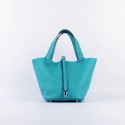 Hermes Picotin 18cm Bags togo Leather 8615 blue JH01860Je99