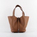 Hermes Picotin 22cm Bags togo Leather 8616 coffee JH01849uq12
