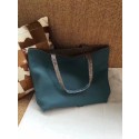 Hermes Shopping Bag Totes Clemence H036 blue&grey JH01433HE62