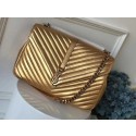 High Quality Fake YSL Flap Bag Calfskin Leather 392738 gold JH08241nD19