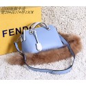 High Quality Fendi tote bags calfskin leather 2350 sky blue JH08773Ao69