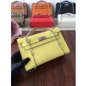 High Quality Imitation Hermes Mini Kelly Tote Bag Epsom leather 1707 lemon JH01542Cw85