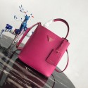 High Quality Imitation Prada Double Saffiano leather bag 1BA212 rose JH05442Cw85