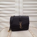High Quality Imitation SAINT LAURENT Sulpice small quilted leather cross-body bag 532652 black JH08015YP94