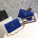 High Quality Yves Saint Laurent WOC Caviar leather Shoulder Bag 1003 blue JH08280WY31