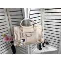 Hot Balenciaga The City Handbag Sheepskin 084334 creamy JH09438vL89