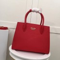 Imitation AAA Prada Calf leather bag 1BA050 red&white JH05407Qz50