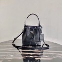 Imitation Best Prada Saffiano leather mini shoulder bag 1BE055 black JH04960CD19