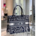 Imitation Best SMALL DIOR BOOK TOTE Blue Toile de Jouy Reverse Embroidery M1296Z JH06730CD19
