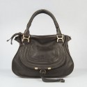 Imitation Chloe Dry-Milled Leather Bag 1836 Dark Coffee JH09005EB28