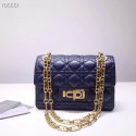 Imitation Dior MISS DIOR BAG IN BLUE LAMBSKIN M0250C JH07386dP73