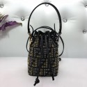 Imitation Fendi leather Mini Handbag 8BS010 black JH08575vK93