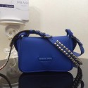 Imitation High Quality Prada Concept calf leather bag 1BD123 blue JH05451dN21