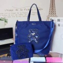 Imitation Hot Prada Nylon cloth casual bag BN2834 blue JH05646CQ60