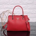 Imitation Luxury Prada Calfskin Leather Tote Bag 0902 Cherry JH05659VD53