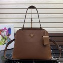 Imitation Prada Matinee handbag 1BA249 Brown JH05210PU57