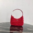 Imitation Prada Nylon and Saffiano leather mini bag 1NE204 red JH05130bM57