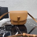 Imitation Yves Saint Laurent Calfskin Leather Shoulder Bag 619740 apricot JH07772Rd46