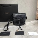 Imitation Yves Saint Laurent Lizard Leather Shoulder Bag Y551559 Black JH07841Mc29