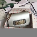 Knockoff 1:1 Dior Jadior Flap Bag with Chain Calfskin M9000C silver JH07400Pf97