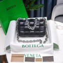 Knockoff AAA Bottega Veneta THE CHAIN CASSETTE Expedited Delivery 631421 black & Hardware: Silver finish JH09222nQ90