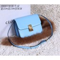 Knockoff Celine Classic Box Small Flap Bag Calfskin 88007 Light blue JH06383cF44