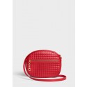 Knockoff CELINE CROSS BODY MEDIUM C CHARM BAG IN QUILTED CALFSKIN 188353 red JH05992Hv51