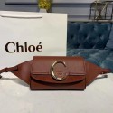 Knockoff Chloe Original Leather Belt Bag 3S036 brown JH08842Nf40