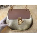 Knockoff Chloe shoulder bag original leather 20282 gold&light pink JH08965PF42