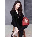 Knockoff Dior CANNAGE Original Calfskin Leather Tote Bag 3891 red JH07629nE34