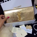 Knockoff High Quality 2015 Yves Saint Laurent new model clutch 30210 gold JH08396xB29