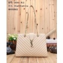 Knockoff Yves Saint Laurent hot style shoulder bag 26585 rice white JH08375PF42